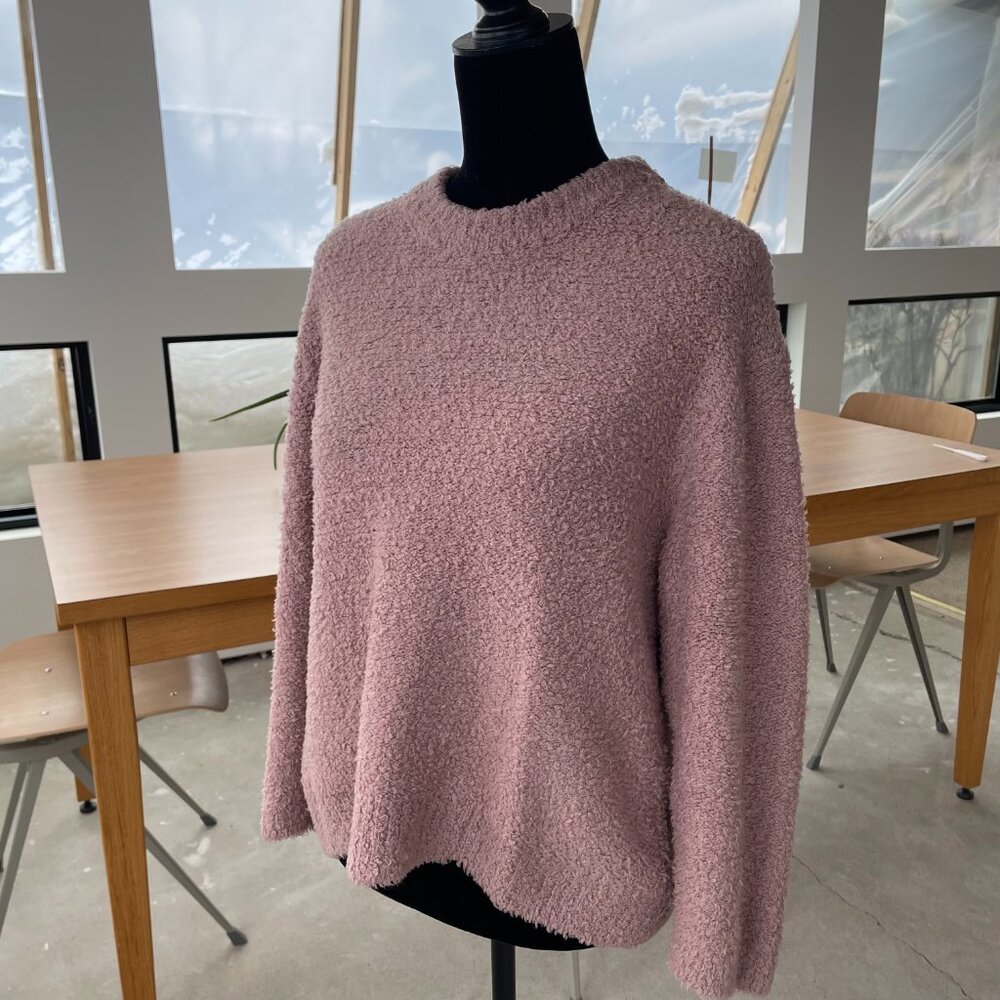 PISTOLA Alpine Cozy Crew Neck Sweater - Rose Wood, SIZE SMALL